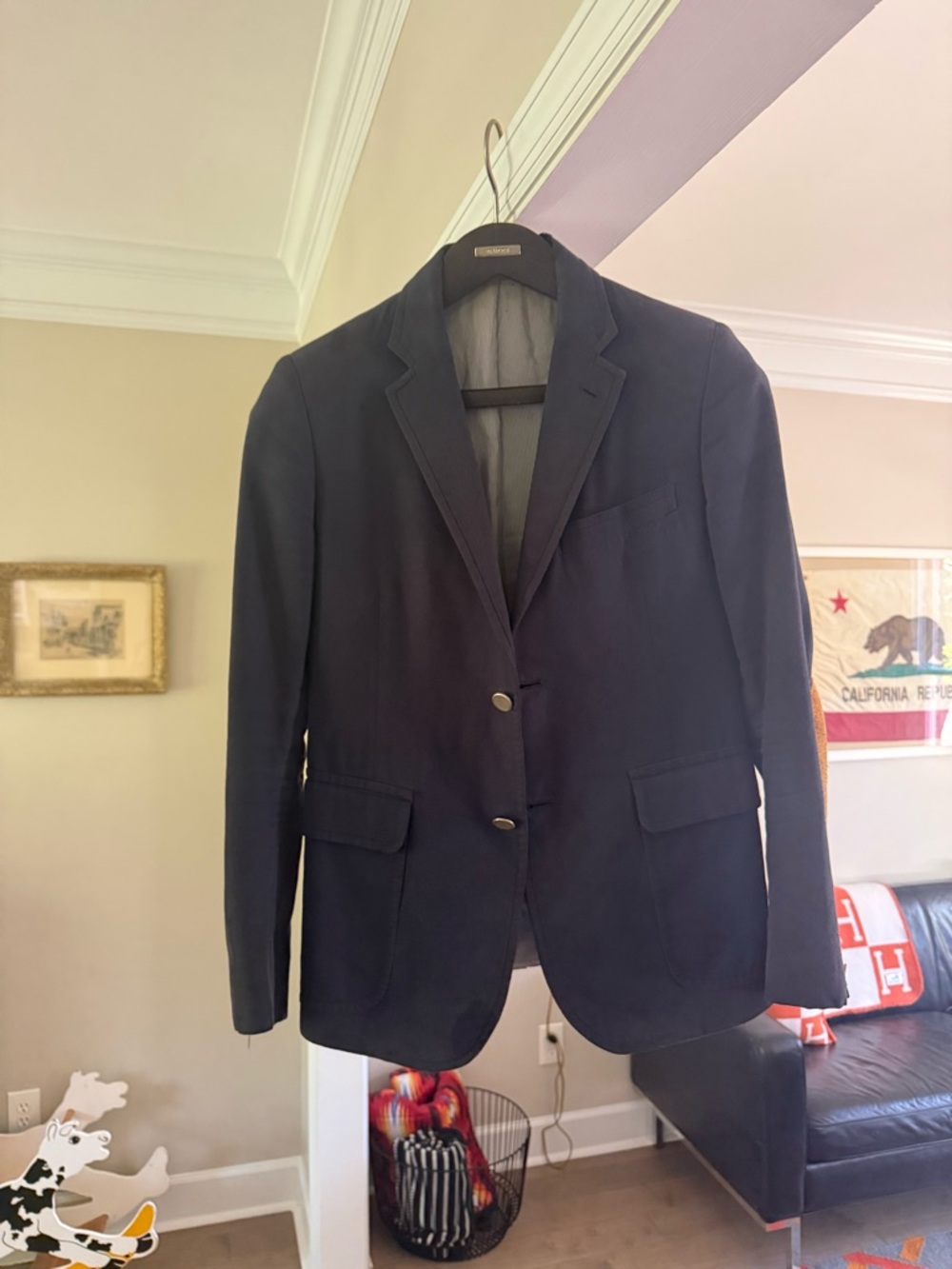 Band Of Outsiders Dark Navy Two-Button Sport Coat